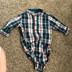 Long sleeve polo for baby boy. 12m